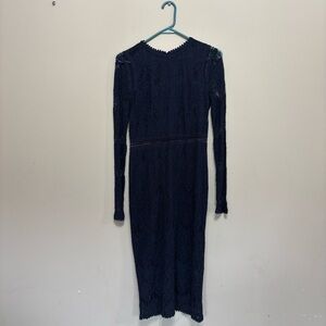 Love By Design Navy Long Sleeve Dress